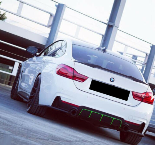 BMW 4 SERIES F36 GRAN COUPE V STYLE REAR TRUNK BOOT SPOILER CARBON LOOK 14+