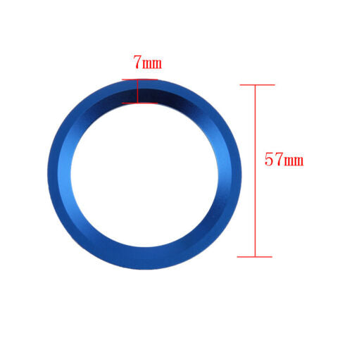 Blue Car Decorative Steering Wheel Center Ring Cover 1/3/4/ 5/7 Series For BMW