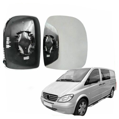 Right Driver side wing mirror glass for Mercedes Vito 2003-09 Heated