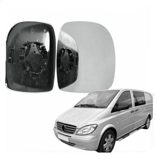 Right Driver side wing mirror glass for Mercedes Benz Vito W639 03-09