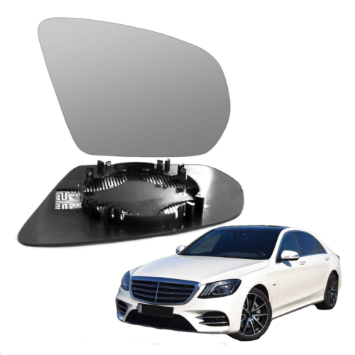 Right Driver side wing mirror glass for Mercedes S-Class 2013-On heated
