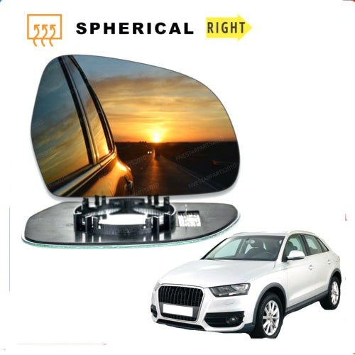 Right Driver side wing mirror glass for Audi Q3 2011-2018 Heated