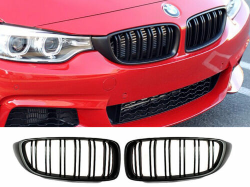 BMW F32 F33 F80 F82 F83 M4 2dr matte black kidney grille grilles double spokes