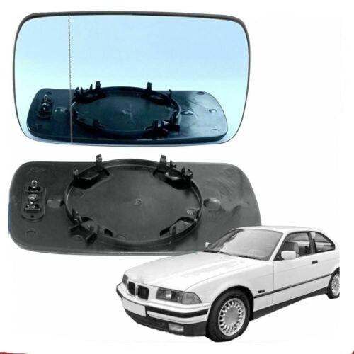 Right Driver side wing mirror glass for BMW 3 series E30 E36 1982-2000 Blue