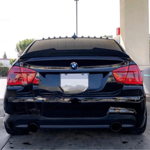 BMW M Sport 3 Series E90 Carbon Fibre High Kick PSM Ducktail Spoiler 2004 to 2012