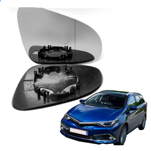 Right Driver side wing mirror glass for Toyota Auris 2012-19 heated
